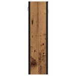 vidaXL Armoire à miroir de salle de bain vieux bois bois d'ingénierie