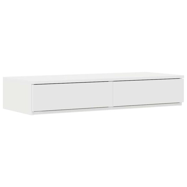 vidaXL Tiroirs de lit Blanc 100 x 36.5 x 16.5 cm Bois d'ingénierie