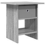vidaXL Table de chevet Gris Sonoma 41 x 40 x 45 cm Bois d'ingénierie