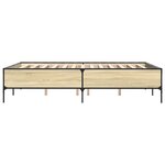 vidaXL Cadre de lit sans matelas chêne sonoma 140x200 cm