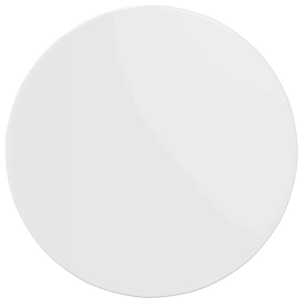 vidaXL Plateau de table Blanc brillant 60 x 60 x 1 5 cm