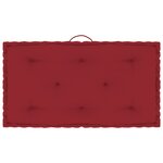 vidaXL Coussins de plancher de palette 7 Pièces Rouge bordeaux Coton