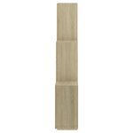 vidaXL Étagère murale cube Chêne sonoma 78x15x93 cm Bois d’ingénierie