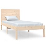 vidaXL Cadre de lit Bois de pin massif 100x200 cm