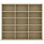 vidaXL Armoire à CD Chêne sonoma 100x23x89 5 cm Bois d’ingénierie