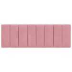 vidaXL Coussin de tête de lit Hanko rose 140 cm velours