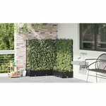 vidaXL Pots de jardin Noir 120 x 120 x 126 cm Acier