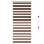 vidaXL Store zèbre marron 100x230 cm largeur du tissu 95 9cm polyester