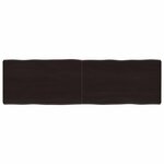 vidaXL Dessus de table bois massif traité bordure assortie