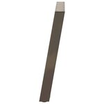 vidaXL Pieds de table à manger en forme de U  2 pièces  acier naturel  70 x (72-73) cm
