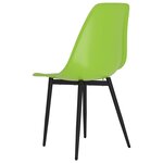 vidaXL Chaises à manger lot de 2 vert PP