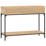 vidaXL Table console chêne sonoma 100x34 5x75 cm bois d'ingénierie