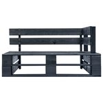 vidaXL Canapé de jardin palette avec coussins sable Pinède