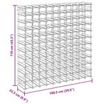 vidaXL Casier à bouteilles pour 120 bouteilles Marron Bois pin solide