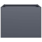 vidaXL Jardinière anthracite 40x40x30 cm acier