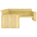 Salon de jardin meuble d'extérieur ensemble de mobilier 4 pièces bois de pin imprégné 02_0016223