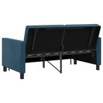 vidaXL Canapé-Lit Bleu Tissu