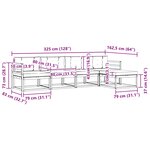 vidaXL Ensemble de canapés d'extérieur 4 pc Blanc et anthracite