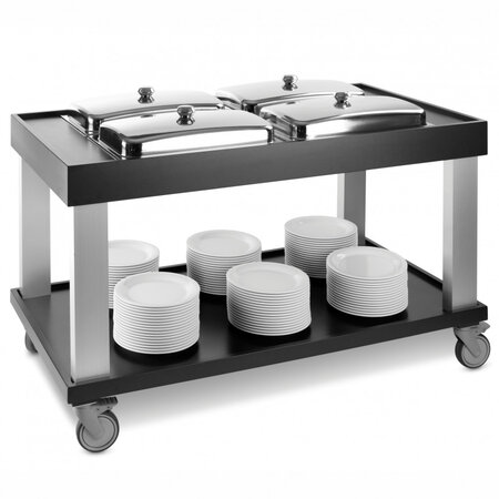 Chariot Buffet Chaud Cubic® avec 4 Bacs GN 1/1 - Pujadas