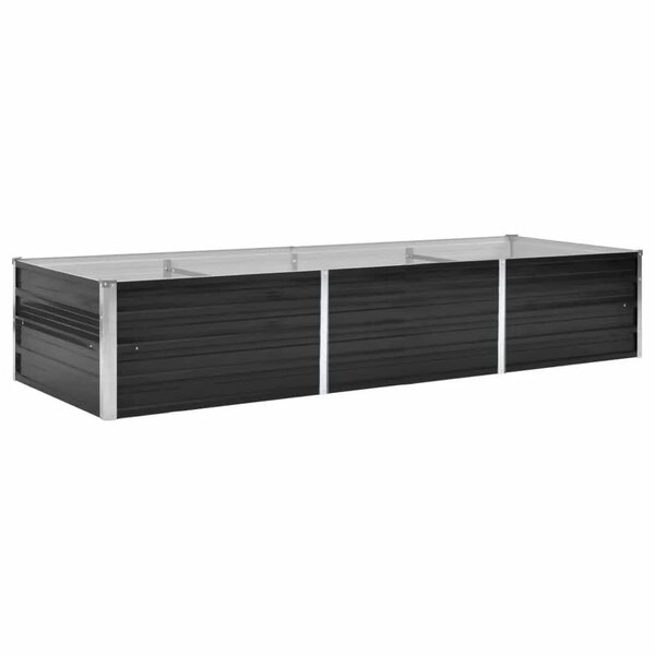 vidaXL Lit surélevé de jardin Anthracite 240x80x45 cm Acier galvanisé