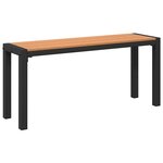 vidaXL Ensemble de salle à manger pour jardin 3 Pièces Marron Acier