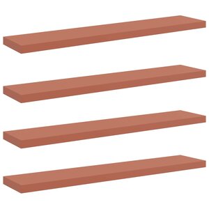 vidaXL Étagère Murale 4 Pièces Rouge 120 x 23 5 x 4 cm Bois d'ingénierie