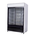 Vitrine réfrigérée positive porte coulissante 1270 l - atosa - r290 - inox212701382coulissante x800x2065mm