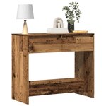 vidaXL Table console vieux bois 89x41x76 5 cm bois d'ingénierie