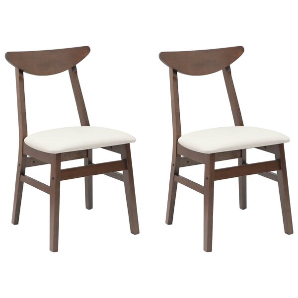 vidaXL Chaises de salle à manger 2 Pièces Marron Clair 42 x 47.5 x 81 cm