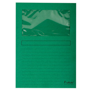 Paquet de 100 chemises à fenetre Forever - 22x31cm - Vert vif EXACOMPTA