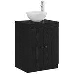 vidaXL Armoire de salle de bain Noir 54 x 41 x 70 cm Bois d'ingénierie