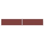 vidaXL Auvent latéral rétractable Marron 200x1200 cm