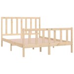 vidaXL Cadre de lit sans matelas 120x190 cm bois massif