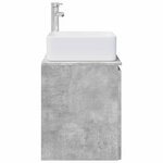 vidaXL Vanité de lavabo mural Gris béton 53 x 35 x 63 cm
