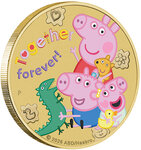 Monnaie TOGETHER FOREVER Peppa Pig Cupronickel 1$ Tuvalu 2026
