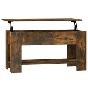 vidaXL Table basse Chêne fumé 101x49x52 cm Bois d'ingénierie