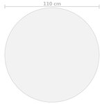 vidaXL Protecteur de table mat Ø 110 cm 2 mm PVC