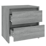 vidaXL Table de chevet sonoma gris 45x34 5x44 5 cm bois d’ingénierie