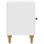 vidaXL Cabinet de chevet Blanc brillant 43 x 34 5 x 50 cm