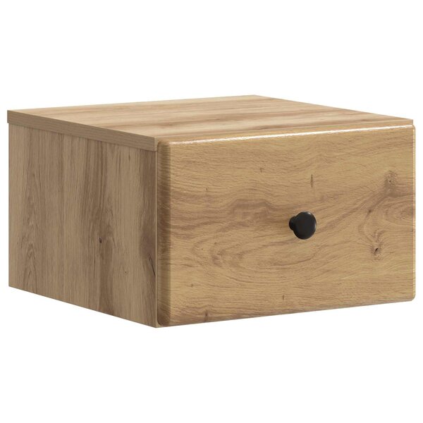 vidaXL Cabinet de chevet mural Chêne artisanal 34 5 x 33 x 20 cm