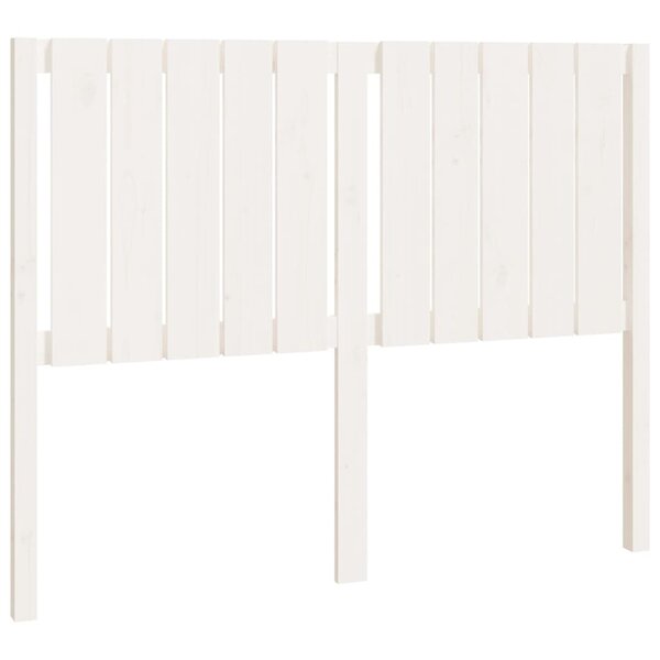 vidaXL Tête de lit Blanc 125 5x4x100 cm Bois massif de pin