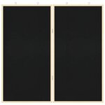 vidaXL Tableau noir Noir 80 x 1.4 x 80 cm Bois massif en pin