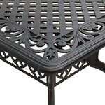 vidaXL Ensemble manger de jardin 5 Pièces bronze aluminium coulé