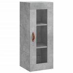 vidaXL Armoire murale gris béton 34 5x34x90 cm