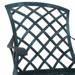vidaXL Chaise de jardin Vert 61 x 60 5 x 93cm Aluminium