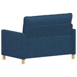 vidaXL Canapé Bleu 126 x 81 x 87 5 cm Tissu
