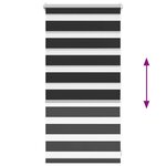 Store enrouleur tamisant 40 x 100 cm noir