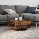 vidaXL Table Basse Bois ancien 55 x 55 x 31 cm Bois d'ingénierie