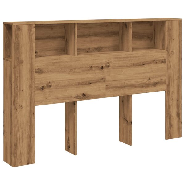 vidaXL Armoire de tête de lit chêne artisanal 160x18 5x103 5 cm