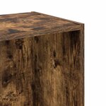 vidaXL Bibliothèque chêne fumé 40x30x77 cm bois d'ingénierie